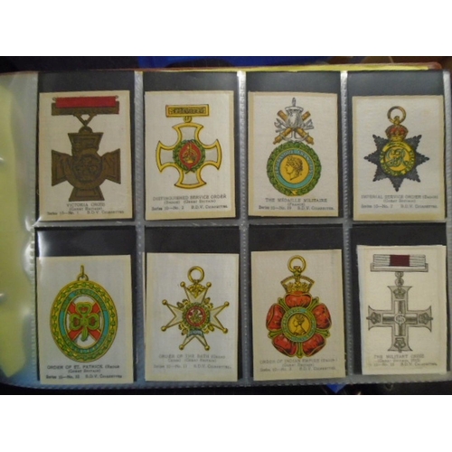 663 - BDV, Wills and others. Six albums of cigarette cards,  including BDV silks etc