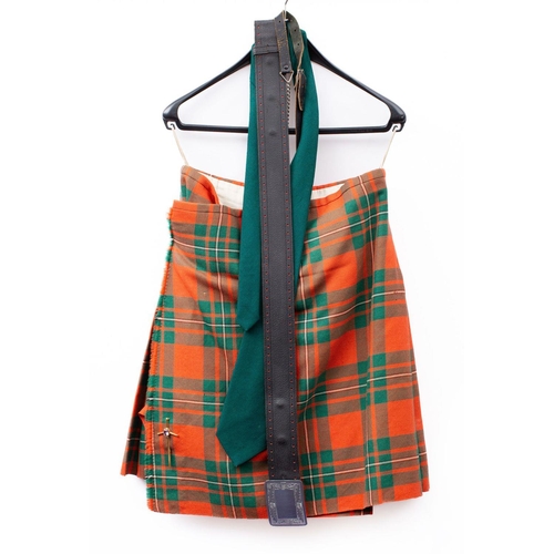 805 - A set of Highland dress with Ancient Macgregor tartan, comprising kilt, Prince Charlie Jacket, match... 