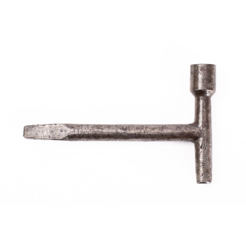 999 - A GWR steel carriage door key stamped shaft as per title, 10 cm.