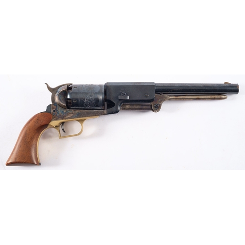 173 - A reproduction black powder Colt Model 1847 percussion cap revolver serial number '75518', black fin... 