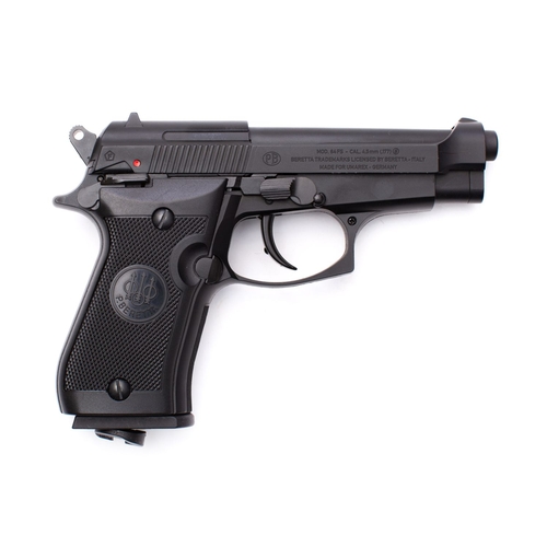 166 - A Beretta M84 FS .177 calibre BB CO2 pistol serial number '15H44857',  stamped as per title, black p... 