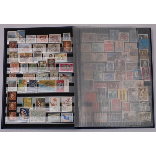 641 - An all world mint and used accumulation of stamps in 44 albums and stockbooks, including a box Phila... 