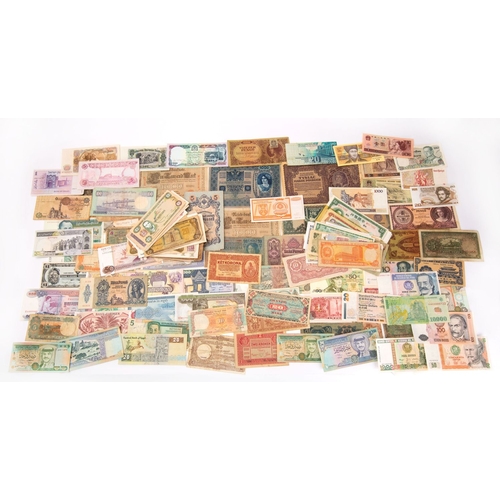 778 - A large collection of mixed used banknotes: