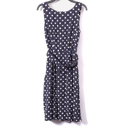 803 - A group of four 1980s lady's dresses comprising a Laura Ashley blue polka dot sleeveless dress, an I... 