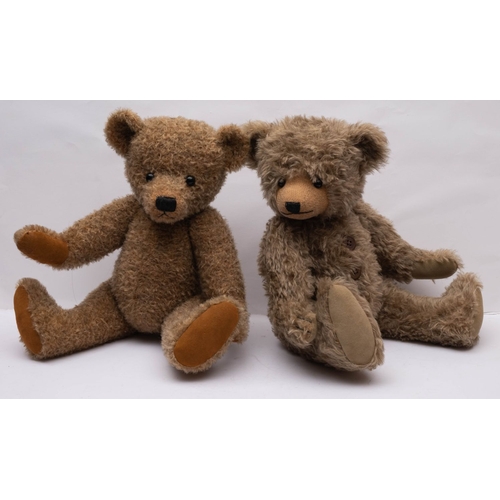 845 - Two Bedford Bears 'Collectors Bear' Teddy bears both with glass eyes, stitched noses and mouths, one... 