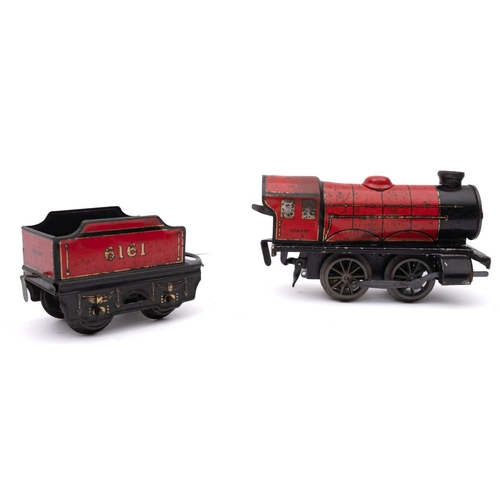 974 - An unboxed group of Hornby O gauge rolling stock,  comprising a Cement wagon, 'Coleman's Mustard' bo... 