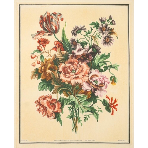 423 - After Jean-Baptiste Monnoyer Fils and Louis Tessier (French, 18th century) Bouquets of flowers, 20th... 