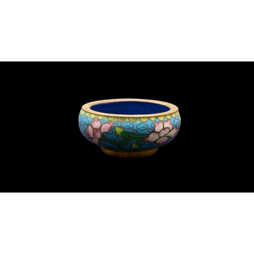 572 - A group of thirteen items of Chinese and Japanese cloisonne variously decorated with flowers, birds ... 