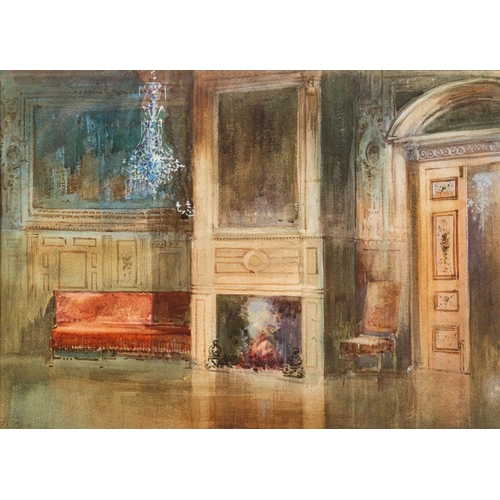 798 - *Edward William Trick (British, 1902-1991) Four Stately Interiors each signed watercolours  each 25 ... 