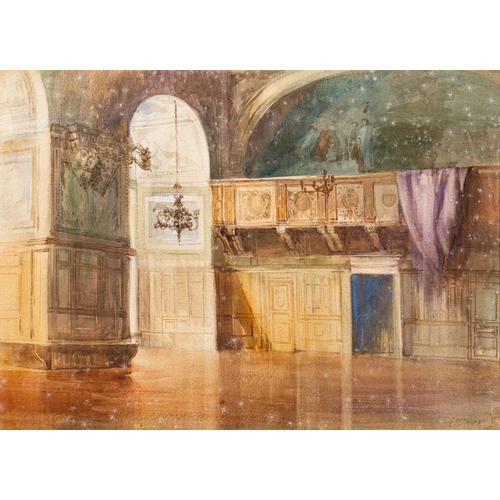 798 - *Edward William Trick (British, 1902-1991) Four Stately Interiors each signed watercolours  each 25 ... 