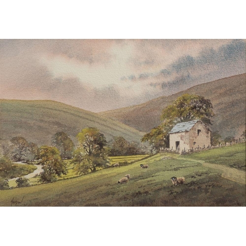 801 - David Headon (British, contemporary school) Views of Yorkshire and the Lake District; a set of six e... 