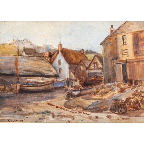 873 - Sidney James Beer (British, 1875-1952) Cudgwith; Cudgwith fishing boats; a pair each signed and insc... 