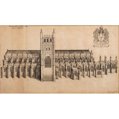 917 - After Daniel King (British, fl. circa 1616-1661) The North Prospect of ye Cathedrall Church of Exete... 