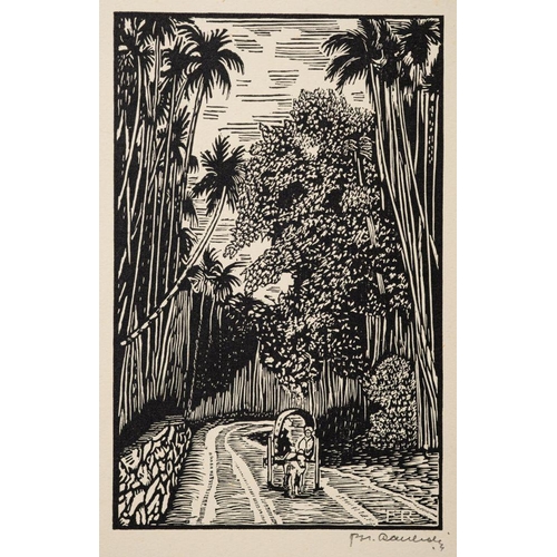 935 - F. H. Rauleder (German, fl. 20th century) Views and scenes of India; a group of five each signed in ... 