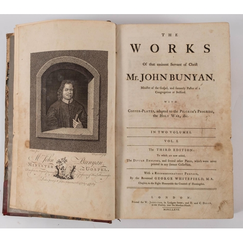 107 - BUNYAN, John : The Works of that eminent Servant of Christ ...preface, by the Rev George Whitefield,... 