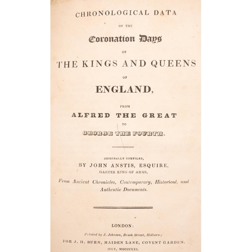 122 - CORONATION :  a bound collection of eleven Pamphlets,, relating to coronations :- a) A Complete Acco... 