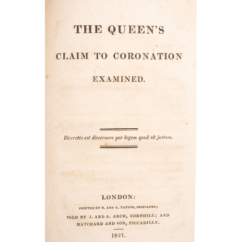 122 - CORONATION :  a bound collection of eleven Pamphlets,, relating to coronations :- a) A Complete Acco... 