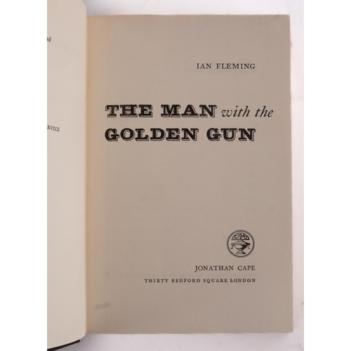 133 - FLEMING, Ian - The Man with the Golden Gun : org. plain black cloth lettered in gilt on the spine, d... 