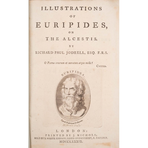 147 - JODRELL, Richard Paul - Illustrations of Euripides, on the Ion and the Bacchae. Three volumes. Front... 