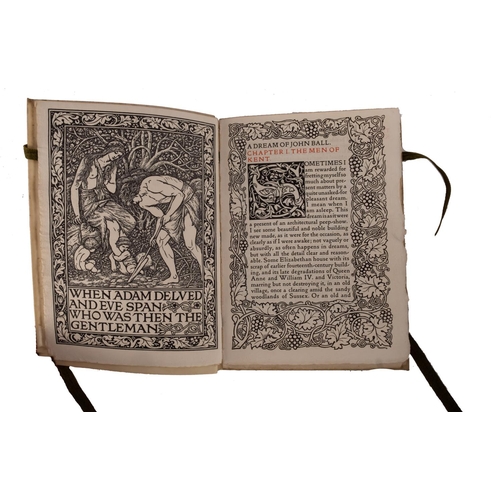 160A - MORRIS, William - Dream of John Bull, and a King's Lesson. (ii); (i); 123 pages. Original flexible v... 