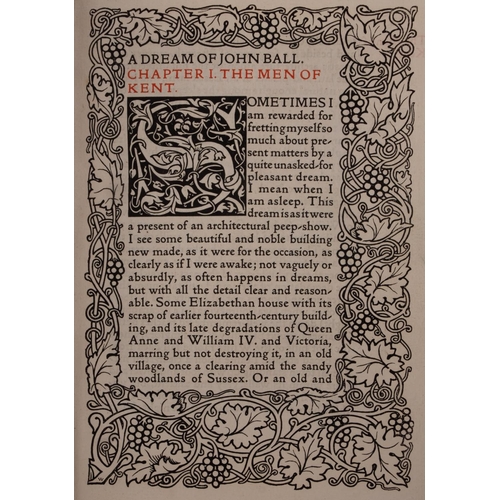 160A - MORRIS, William - Dream of John Bull, and a King's Lesson. (ii); (i); 123 pages. Original flexible v... 