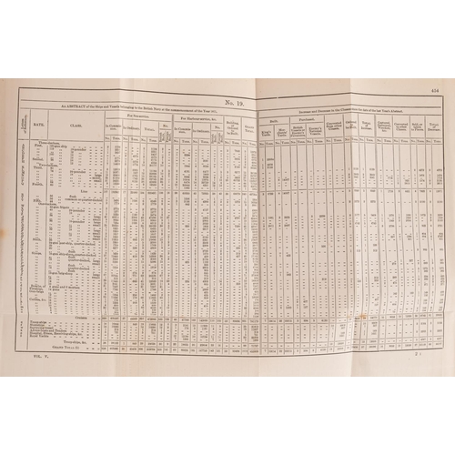 211 - JAMES, William - The Naval History of Great Britain : 6 volume set. Folding tables, org. blue gilt c... 