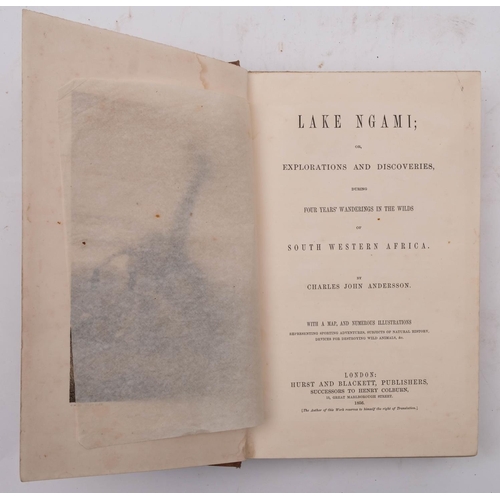 216 - ANDERSSON, Charles John - Lake Nagmi ; or, Explorations and Discoveries, during Four Years Wandering... 