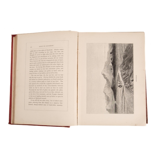 238 - EDWARDS, Amelia B - A Thousand Miles Up The Nile : 2 folding maps, 19 plates, a  little spotted on o... 