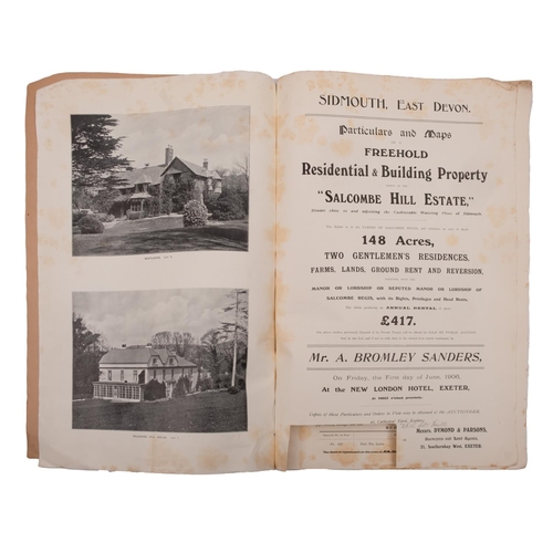 241 - ESTATE CATALOGUES - ''Salcombe Hill Estate,'' 148 acres Sidmouth, with the Lordship of the Manor of ... 