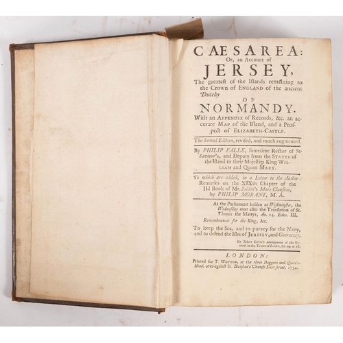 242 - FALLE, Philip - Caesarea : or, an Account of Jersey, The greatest of the islands remaining to the Cr... 