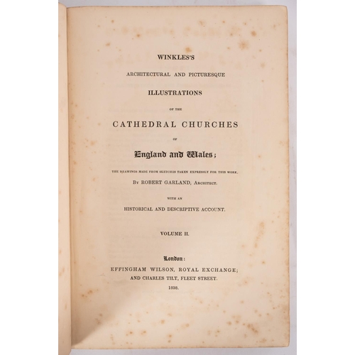 264 - MOULE, Thomas - Winkles's Architecture and Picturesque Illustrations of the Cathedral Churches of En... 