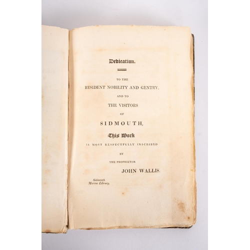 280 - WALLIS, John - The Beauties of Sidmouth Displayed; being a descriptive sketch , (etc). Paper covered... 