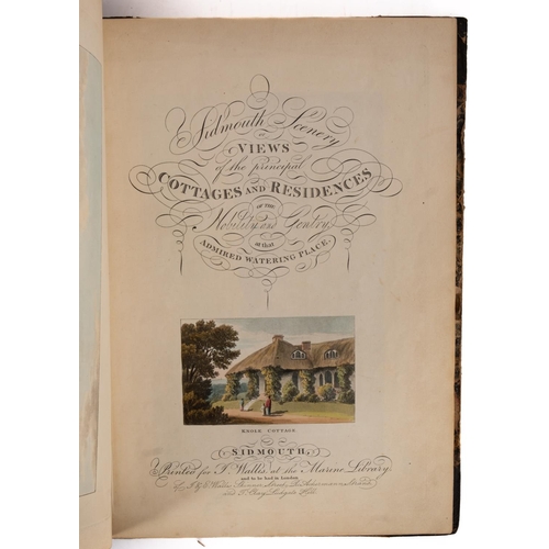 281 - WALLIS, John ... (publisher)  Forty-Eight Views of Cottages and Scenery at Sidmouth, Devon. Drawn Fr... 