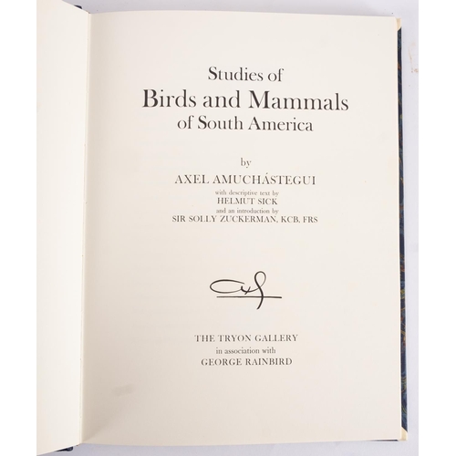 291 - AMUCHASTEGUI, Axel & HOOK, Hilary - Some Birds and Mammals of Africa, quarter morocco by Zaehnsdorf,... 