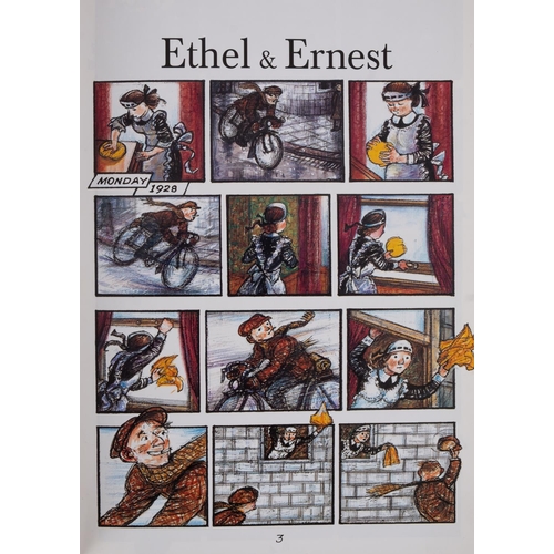 33 - BRIGGS,Raymond Briggs -  Ethel & Ernest : org. cloth price clipped slightly torn d/w. 8vo. Cape, fir... 