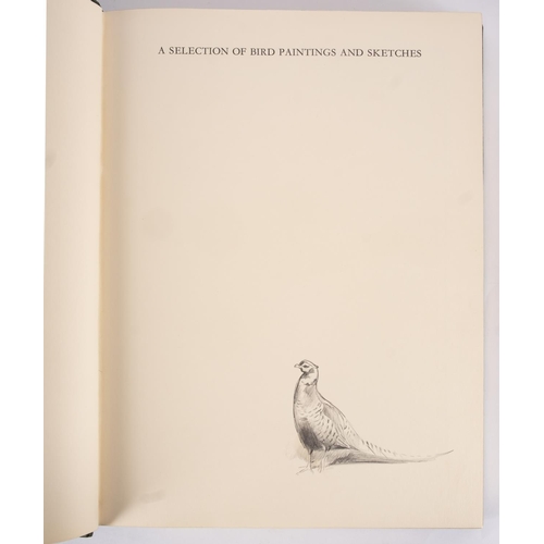 340 - RICKMAN, Philip - A Selection of Bird Paintings and Sketches : Org, half green morocco in slipcase. ... 