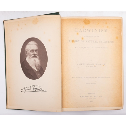 345 - WALLACE, Alfred Russel - My Life A Record of Events and Opinions, 2 vols., original cloth, 8vo, Chap... 