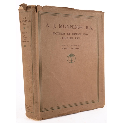 356A - MUNNINGS, A. J - Pictures of Horses and English Life. With an appreciation by Lionel Lindsay : 28 mo... 