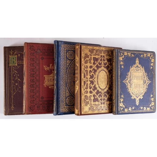 40 - DECORATIVE TRADE BINDINGS a collection of  highly decorative cloth trade bindings, mainly  from the ... 