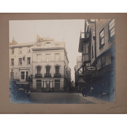 403 - WICKS Henry  A pair of  large photographs of the High Street and the Close, Exeter c1920 (2)