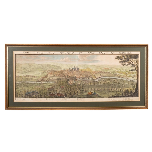 409 - BUCK, S. & N., - The South West Prospect of the City of Exeter and The West Prospect of the City of ... 