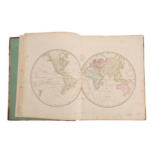 451 - WILKINSON, Robert - A General Atlas, being a Collection of Maps of the World and Quarters the princi... 