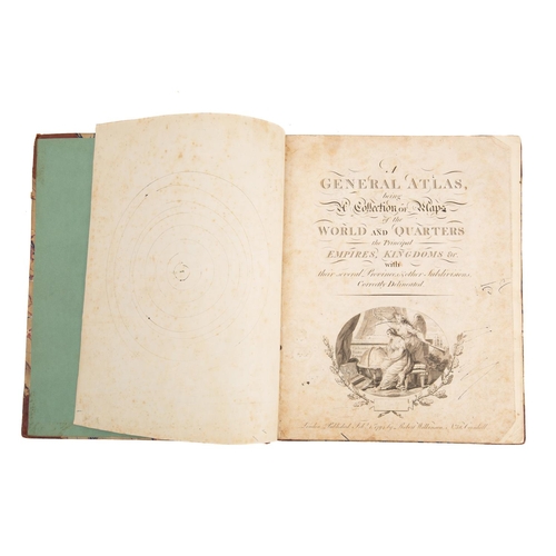 451 - WILKINSON, Robert - A General Atlas, being a Collection of Maps of the World and Quarters the princi... 