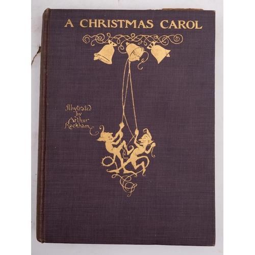 63 - RACKHAM, Arthur (illustrated) - A Christmas Carol, 12 colour plates, original pictorial gilt cloth, ... 