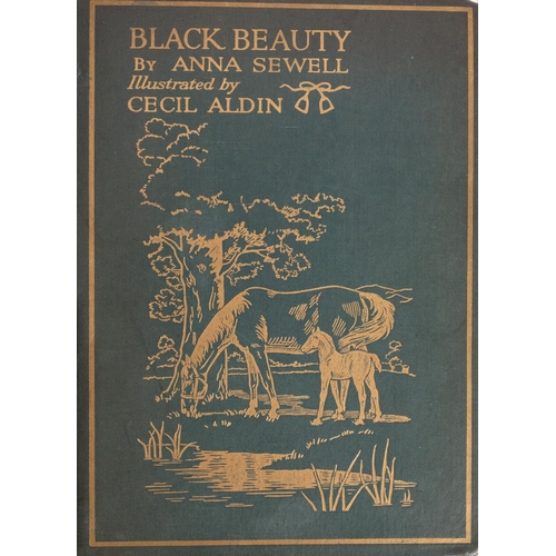 71 - SEWELL, A. - Black Beauty, ill. by Cecil Aldin, cloth (lacks spine), 4to, n.d., CARROLL (Lewis) Alic... 