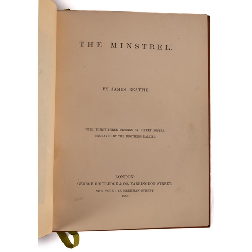 95 - BINDING : Beattie, James. The Minstrel. Illustrated by Birket Foster, engraved by the brothers Dalzi... 