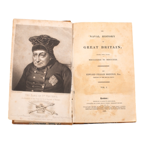 205 - BRENTON, Edward Pelham - The Naval History of Great Britain, from the year MDCCLXXX111 to MDCCCXX11 ... 