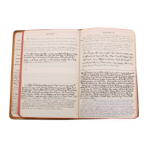 368 - DIARY ... Walker's A Year by Year Book: 1911-1915. Contemporary limp faux morocco, 8vo. Copious neat... 