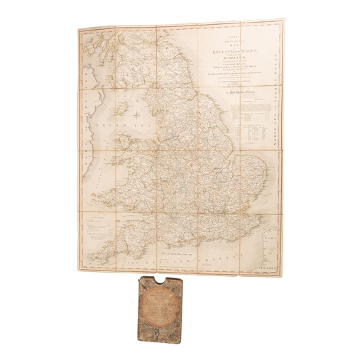 412 - CARY, John - Cary's Reduction of his Large Map of England and Wales, with part of Scotland : Folding... 