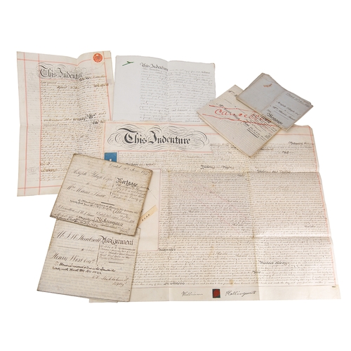 378 - INDENTURES: a collection of seven (five on vellum) legal documents appertaining to Wood Green Middle... 